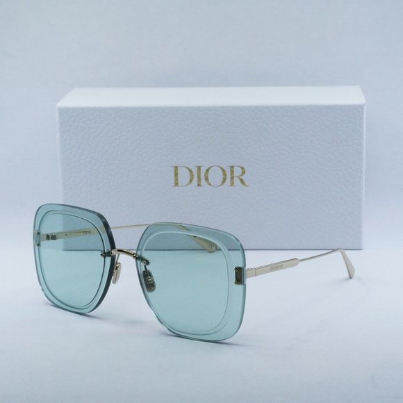 FINAL PRICE NEW DIOR ULTRADIOR SU B0O0 GOLD GREEN SUNGLASSES - Picture 1 of 11